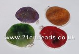 NGP1539 45*55mm - 50*60mm freeform agate gemstone pendants