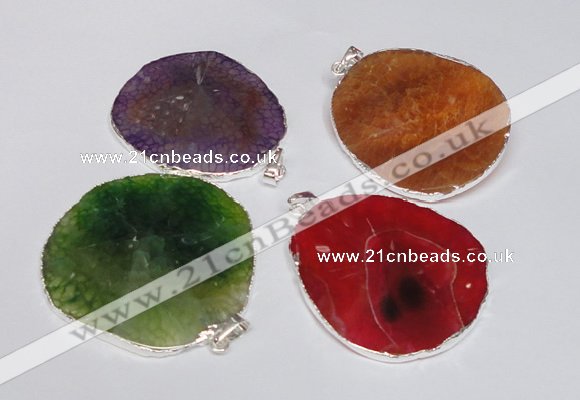 NGP1539 45*55mm - 50*60mm freeform agate gemstone pendants