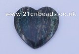 NGP154 2pcs 6*45mm heart fashion long spar stone pendants