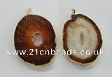 NGP1545 50*65mm - 55*75mm freeform druzy agate gemstone pendants