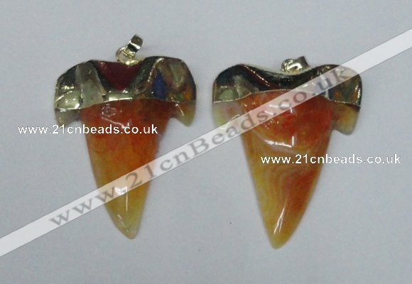 NGP1587 32*42mm - 35*45mm agate gemstone pendants