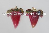 NGP1588 32*42mm - 35*45mm agate gemstone pendants