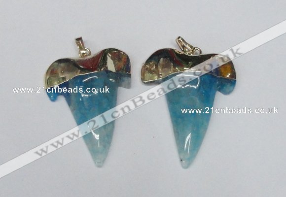 NGP1590 32*42mm - 35*45mm agate gemstone pendants