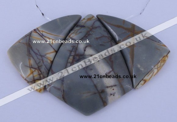 NGP16 Picasso jasper gemstone pendants set jewelry wholesale