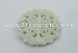 NGP1601 65*68mm Carved natural hetian jade pendants wholesale