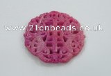 NGP1605 66*66mm Carved dyed natural hetian jade pendants wholesale