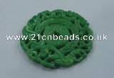 NGP1618 65*65mm Carved dyed natural hetian jade pendants wholesale