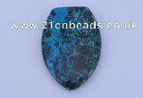 NGP162 2pcs 30*45mm fashion dyed chrysocolla gemstone pendants