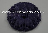 NGP1630 67*67mm Carved dyed natural hetian jade pendants wholesale