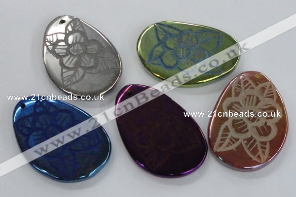 NGP1674 40*50mm - 45*60mm freeform agate gemstone pendants