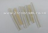 NGP1760 6*55mm - 8*80mm sticks white crystal beads pendants