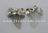 NGP1776 35*45mm - 38*55mm teeth-shaped agate gemstone pendants