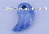 NGP178 2pcs 10*20*35mm dyed blue lace agate gemstone pendants