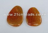 NGP1863 40*52mm - 40*58mm freeform agate gemstone pendants