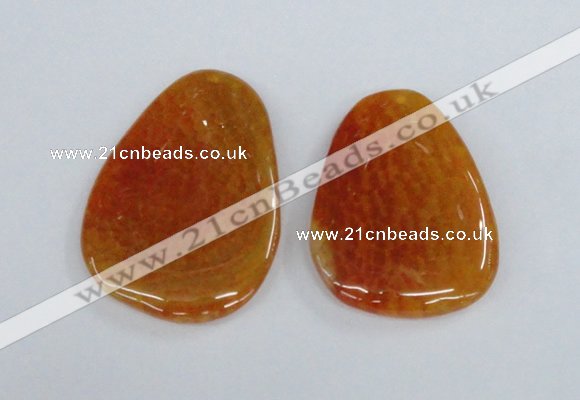 NGP1863 40*52mm - 40*58mm freeform agate gemstone pendants