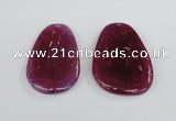 NGP1865 40*52mm - 40*58mm freeform agate gemstone pendants