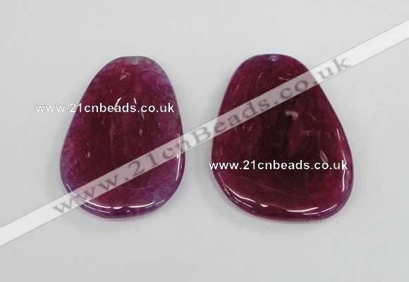 NGP1865 40*52mm - 40*58mm freeform agate gemstone pendants