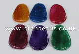 NGP1869 40*52mm - 40*58mm freeform agate gemstone pendants