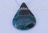 NGP187 30*45mm chrysocolla gemstone pendant jewelry wholesale