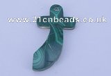 NGP189 29*51mm cross synthetic malachite gemstone pendant jewelry