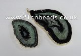 NGP1929 30*55mm - 45*75mm freeform druzy agate gemstone pendants