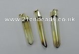 NGP1931 6*50mm - 8*55mm stick lemon quartz pendants wholesale