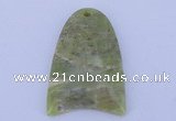 NGP202 30*42mm fashion peridot gemstone pendant jewelry wholesale