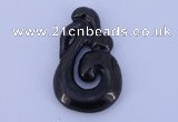 NGP203 30*50mm fashion jet gemstone pendant jewelry wholesale