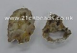 NGP2101 40*50mm - 55*65mm freeform druzy agate gemstone pendants