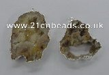NGP2101 40*50mm - 55*65mm freeform druzy agate gemstone pendants