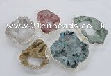 NGP2106 40*50mm - 55*65mm freeform druzy agate gemstone pendants