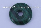 NGP215 5*25mm fashion dyed malachite gemstone donut pendant