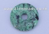 NGP219 5*30mm fashion african turquoise gemstone donut pendant