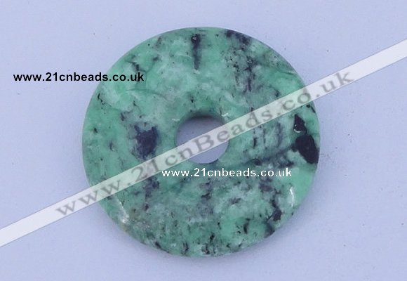 NGP219 5*30mm fashion african turquoise gemstone donut pendant