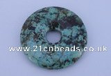 NGP220 7*40mm fashion african turquoise gemstone donut pendant