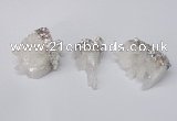 NGP2254 20*30mm - 25*35mm nuggets druzy quartz pendants