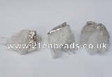 NGP2255 30*35mm - 35*40mm nuggets druzy quartz pendants