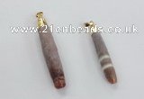 NGP2294 10*55mm - 12*75mm stick sea urchin shell beads