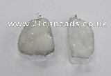 NGP2362 25*40mm - 35*45mm freefrom druzy agate pendants