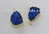 NGP2367 22*30mm - 25*30mm freefrom druzy agate pendants