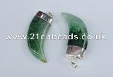 NGP2381 20*48mm - 22*50mm oxhorn agate gemstone pendants