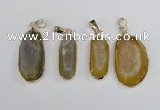 NGP2391 12*25mm - 20*30mm freeform druzy agate pendants