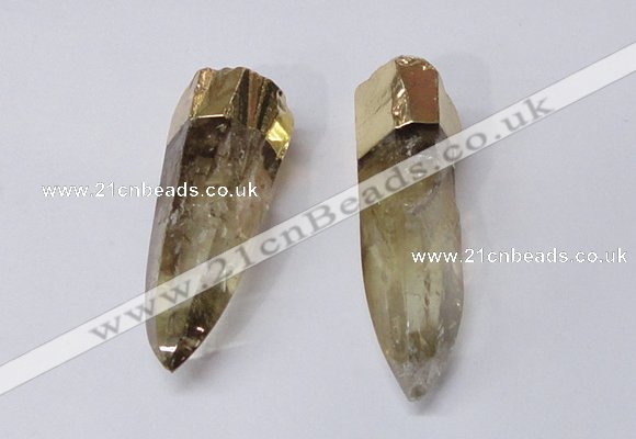 NGP2415 15*60mm - 18*70mm sticks quartz pendants wholesale