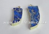 NGP2444 18*40mm - 20*50mm horn sea sediment jasper pendants