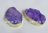 NGP2471 45*55mm - 50*65mm freeform druzy agate pendants wholesale