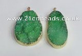 NGP2474 45*55mm - 50*65mm freeform druzy agate pendants wholesale