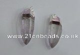 NGP2494 14*35mm - 16*50mm sticks white crystal pendants wholesale