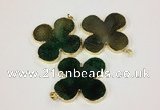 NGP2543 53*53mm - 56*56mm flower agate gemstone pendants