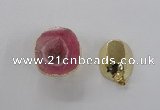 NGP2555 25*35mm - 30*40mm freeform druzy agate gemstone pendants