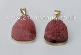 NGP2564 22*30mm teardrop druzy agate gemstone pendants